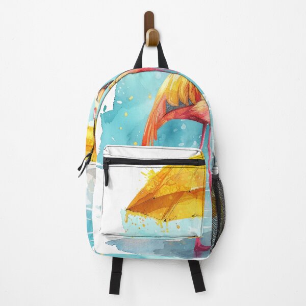 Item preview, wet flamingo with umbrella designed and sold by Ladidia.