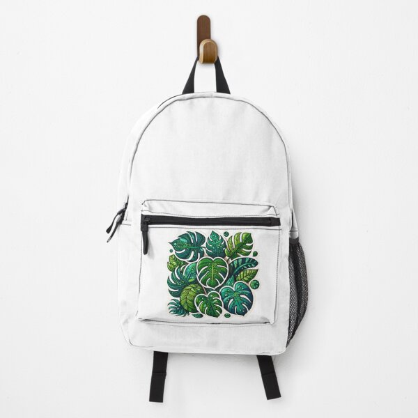 Item preview, Monstera Deliciosa Leaves, digital art, sticker, Swiss Cheese Monstera designed and sold by Printed Mistakes.