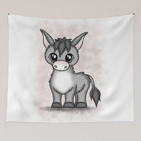 Item preview, cute donkey designed and sold by Pezi-Creation.
