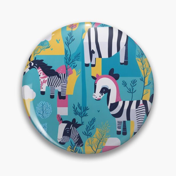 Artikelvorschau, Bunte Zebra-Illustrationskunst entworfen und verkauft von Weedvana.