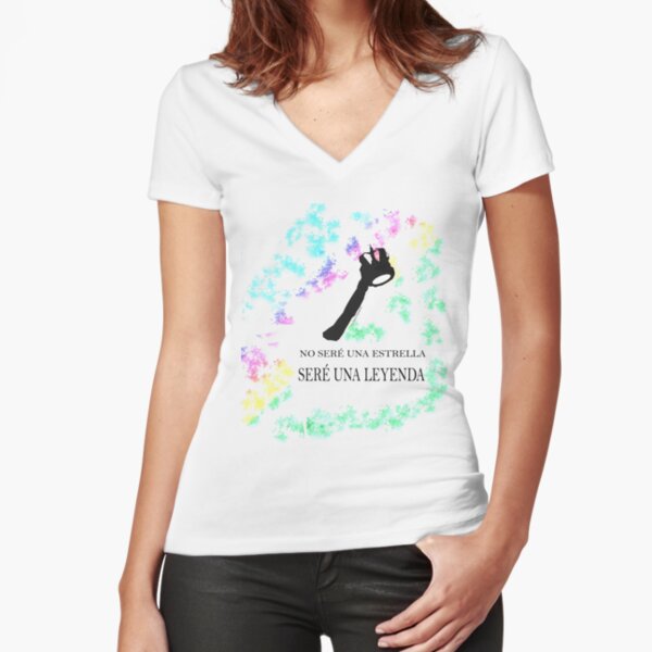 FREDDIE MERCURY QUEEN FRASE LEYENDA Camiseta entallada de cuello en V