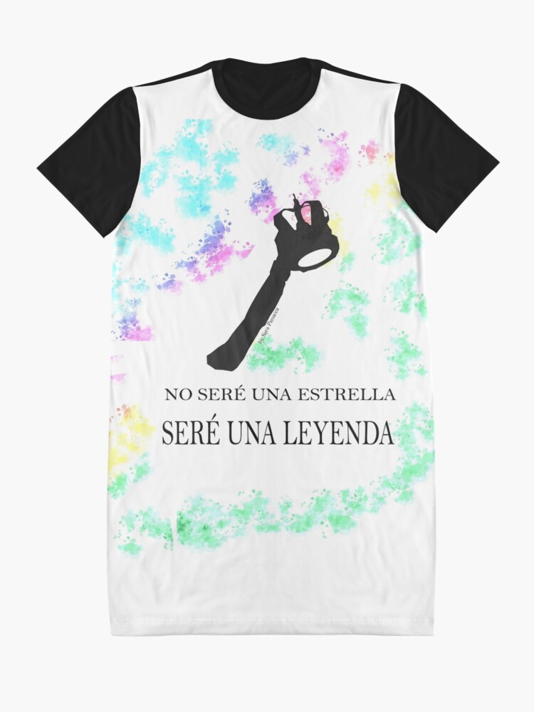 Vista alternativa de Vestido camiseta FREDDIE MERCURY QUEEN FRASE LEYENDA