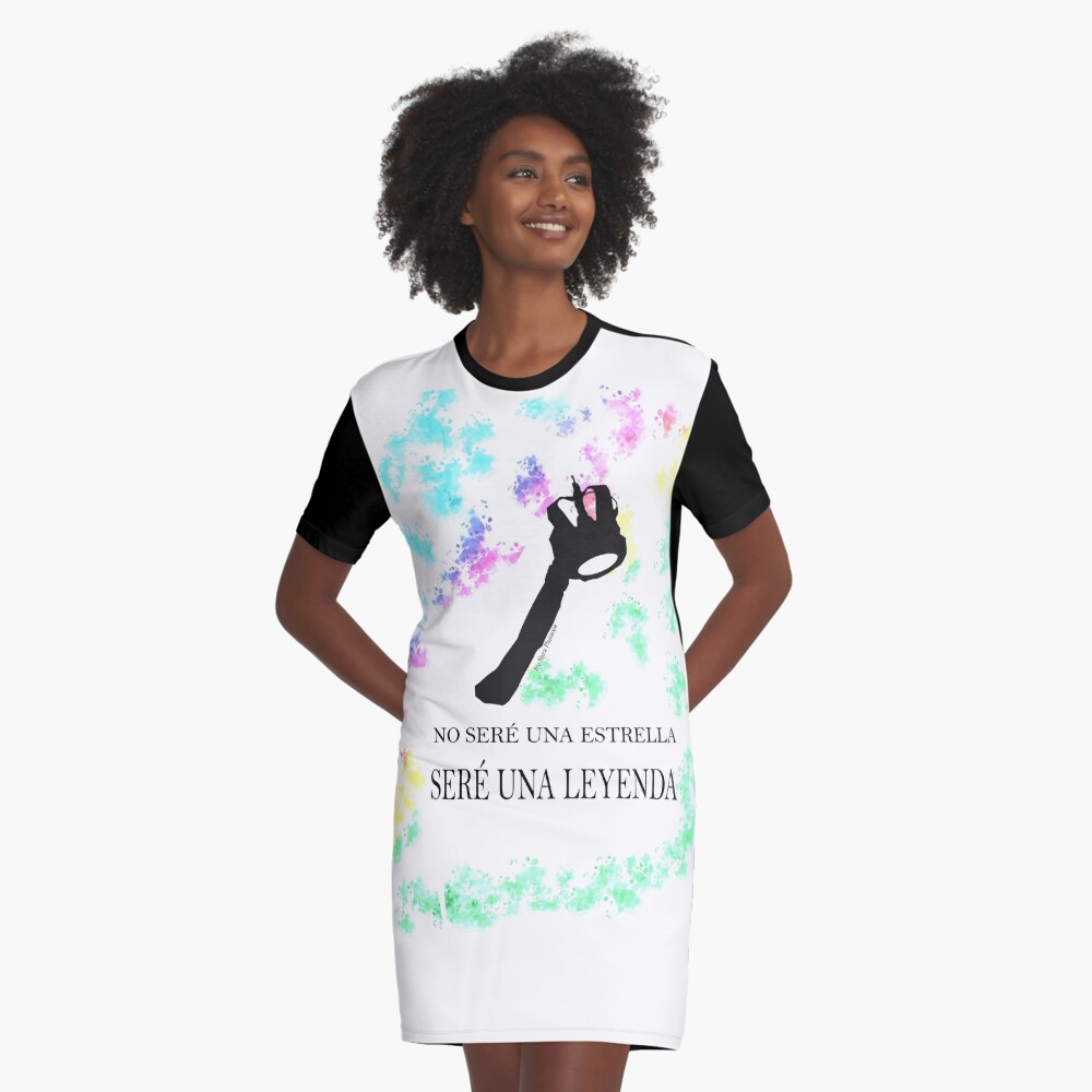 FREDDIE MERCURY QUEEN FRASE LEYENDA Vestido camiseta