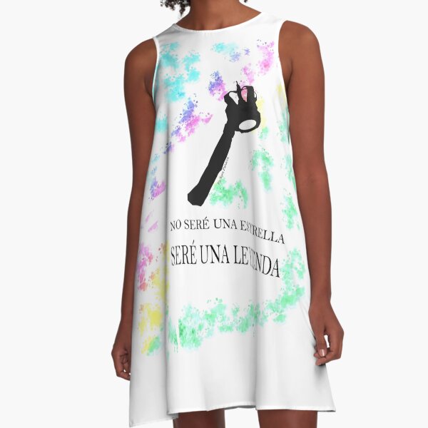 FREDDIE MERCURY QUEEN FRASE LEYENDA Vestido acampanado