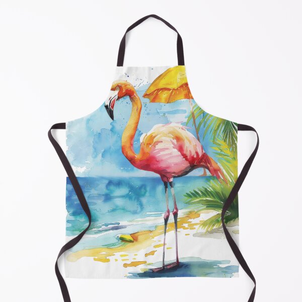 Item preview, flamingo watercolor designed and sold by Ladidia.
