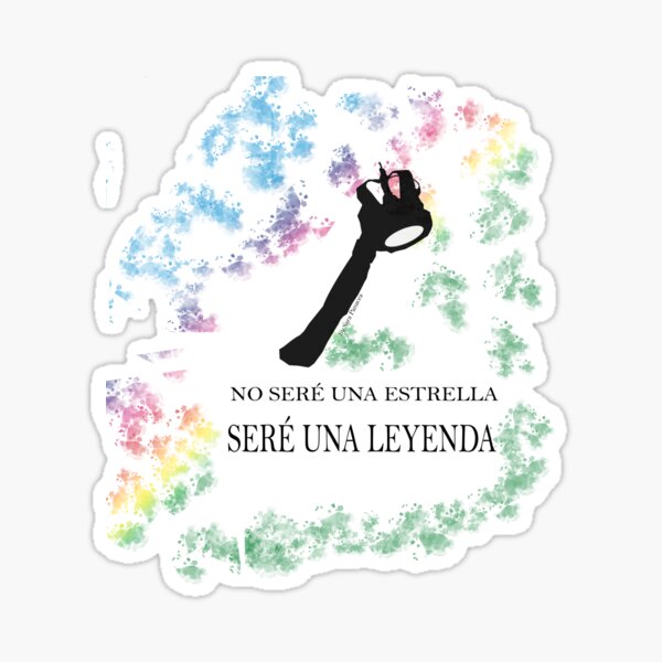 FREDDIE MERCURY QUEEN FRASE LEYENDA Pegatina