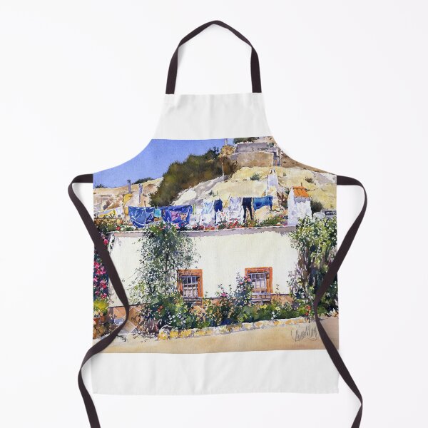 Item preview, Cave House, Flowers and Washing. Alhabia, Almeria, Spain. designed and sold by Margaret Merry.
