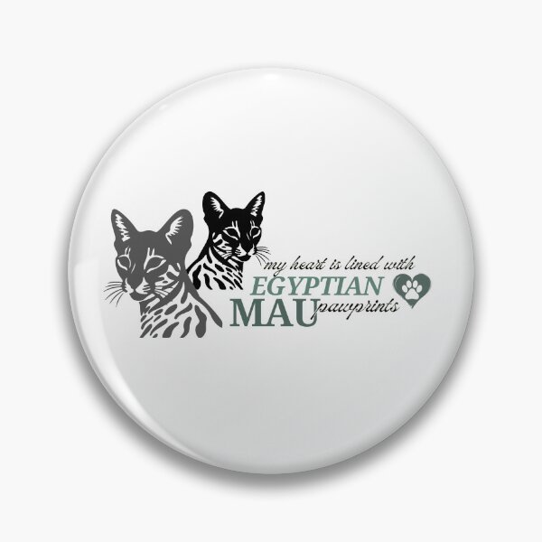 Item preview, My heart is lined with Epyptian Mau pawprints designed and sold by MoonMothPrintco.