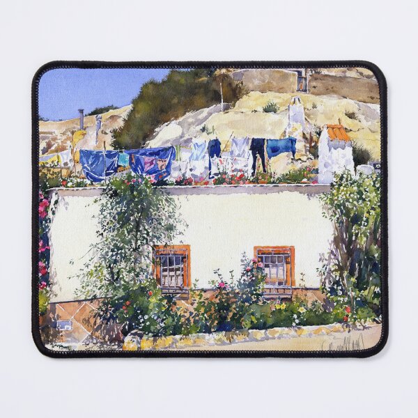 Item preview, Cave House, Flowers and Washing. Alhabia, Almeria, Spain. designed and sold by Margaret Merry.