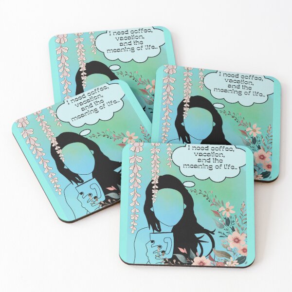 Item preview, I need coffee, vacation, and the meaning of life designed and sold by MisiuKolorowy.