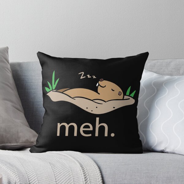 Aperçu de l'œuvre Marmotte paresseuse "Meh" Humour créée et vendue par peaktee.
