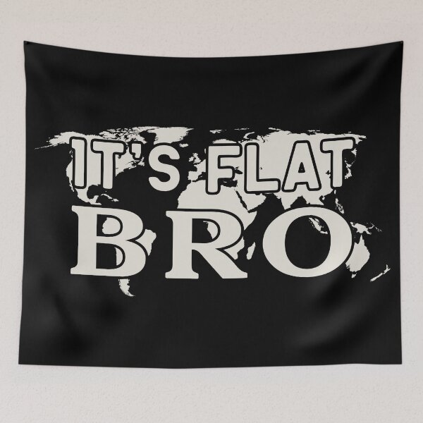 Item preview, It's Flat Bro - Flat Earther designed and sold by pemperos.