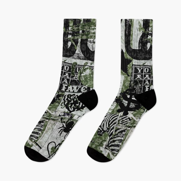 Item preview, Green And Black Zebra Collage designed and sold by OLAIZA.