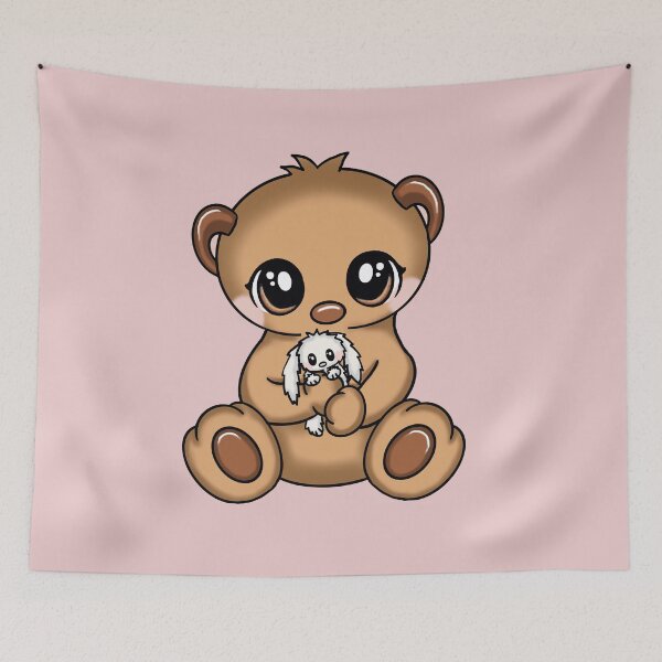 Item preview, cute teddy with plushie cuddle designed and sold by Pezi-Creation.