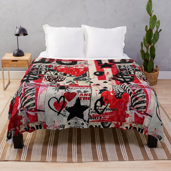 Item preview, Red And Black Zebra Collage designed and sold by OLAIZA.