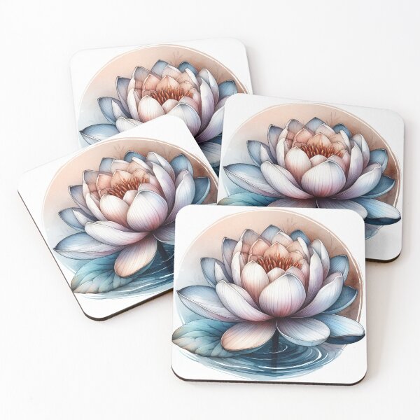 Item preview, subtle lotus flower designed and sold by jkrphoto.