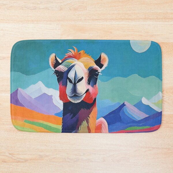 Item preview, Colorful Camel Artwork, Desert Camel Design, cute camel, camel gifts, camel painting, camel drawing designed and sold by RigelArtifacts.