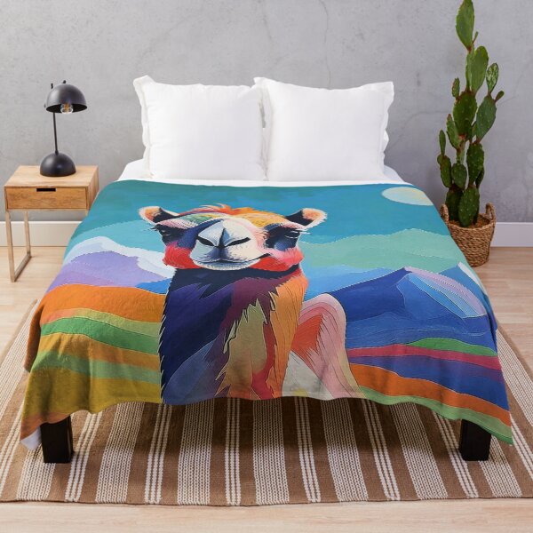 Item preview, Colorful Camel Artwork, Desert Camel Design, cute camel, camel gifts, camel painting, camel drawing designed and sold by RigelArtifacts.