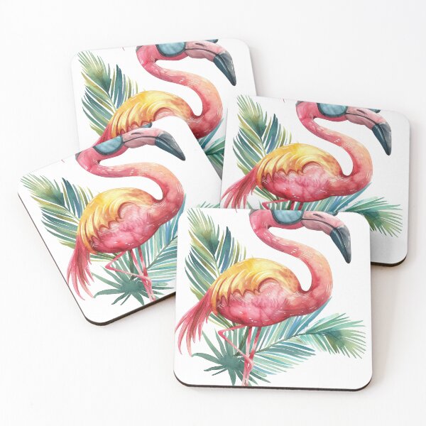 Item preview, flamingo cartoon designed and sold by Ladidia.