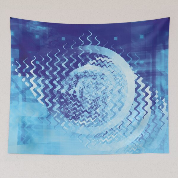 Item preview, Blue background with circular design designed and sold by FutureVisuals.