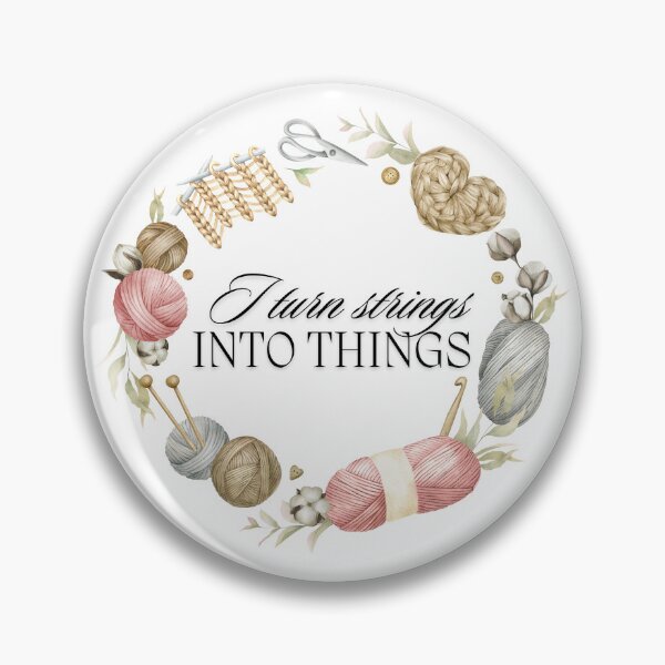 Item preview, I turn Strings into Things designed and sold by MoonMothPrintco.