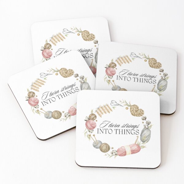 Item preview, I turn Strings into Things designed and sold by MoonMothPrintco.