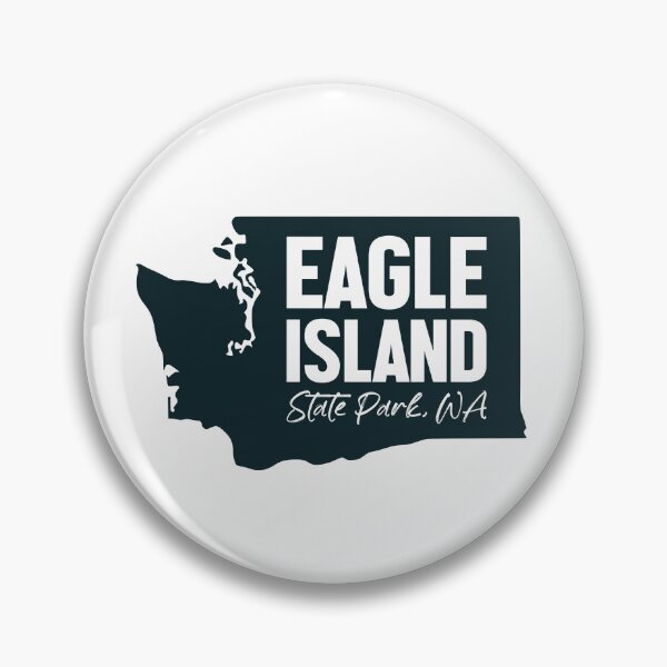 Artikelvorschau, Eagle Island State Park Washington Karte entworfen und verkauft von bivenart.