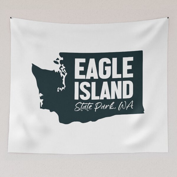 Item preview, Eagle Island State Park Washington Map designed and sold by bivenart.
