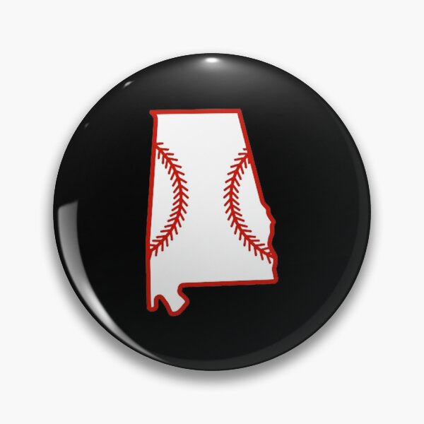 Item preview, Alabama State Outline Baseball Stitch designed and sold by US States Merch.