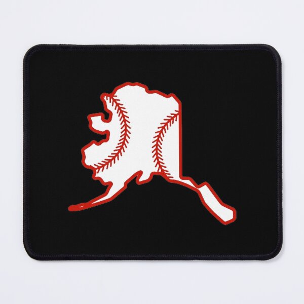 Item preview, Alaska State Outline Baseball Stitch designed and sold by US States Merch.