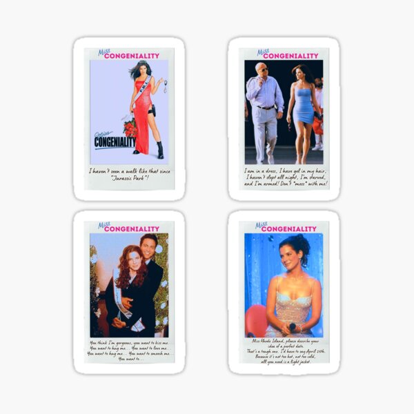 Item preview, Miss Congeniality Movie Sticker Set / T Shirt designed and sold by DiverseDazzle.