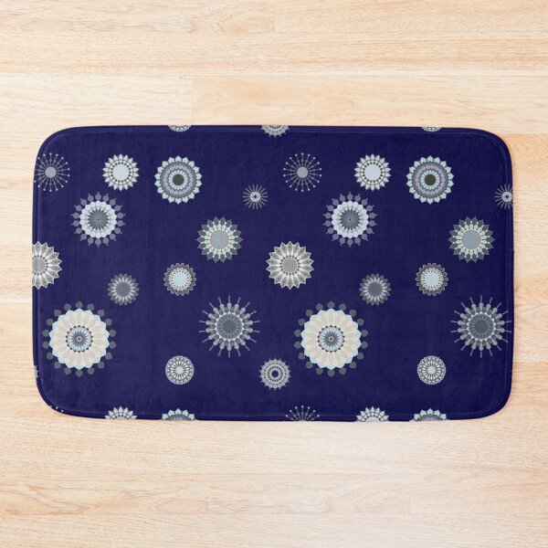 Item preview, Gray Mandalas on Navy Blue  designed and sold by JaygiesDesign.