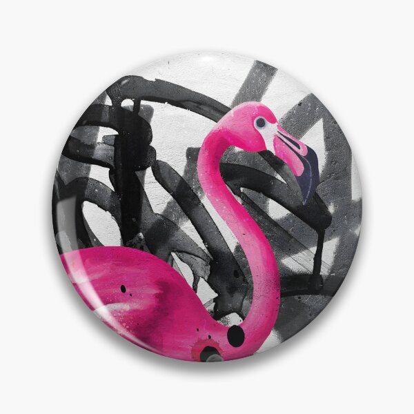 Artikelvorschau, Rosa Flamingo-Graffiti entworfen und verkauft von BlessLifePrints.