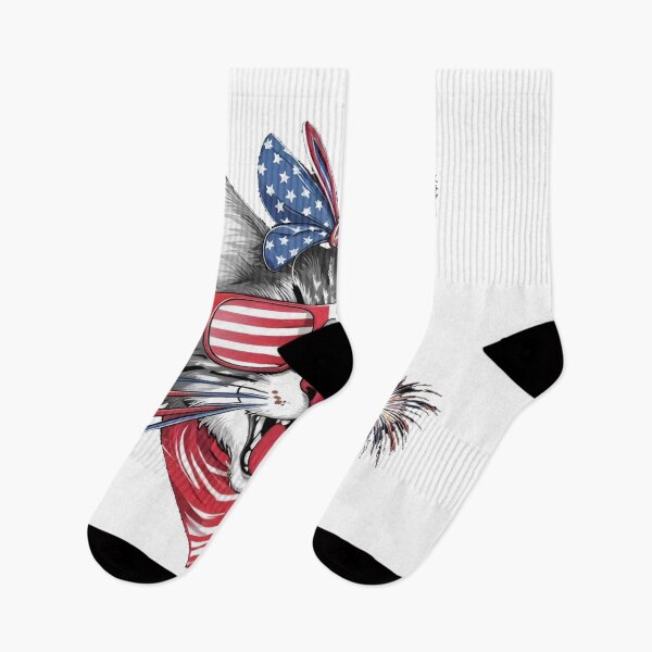 Item preview, american cat 4th of july,red white and blue , independence day designed and sold by venavar.