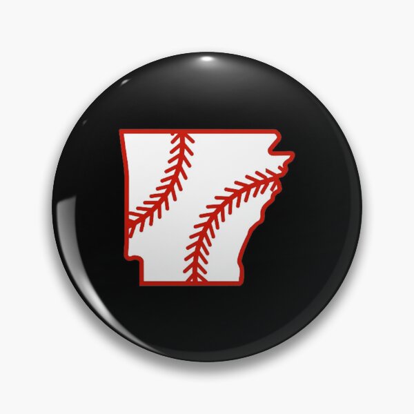 Item preview, Arkansas State Outline Baseball Stitch designed and sold by US States Merch.