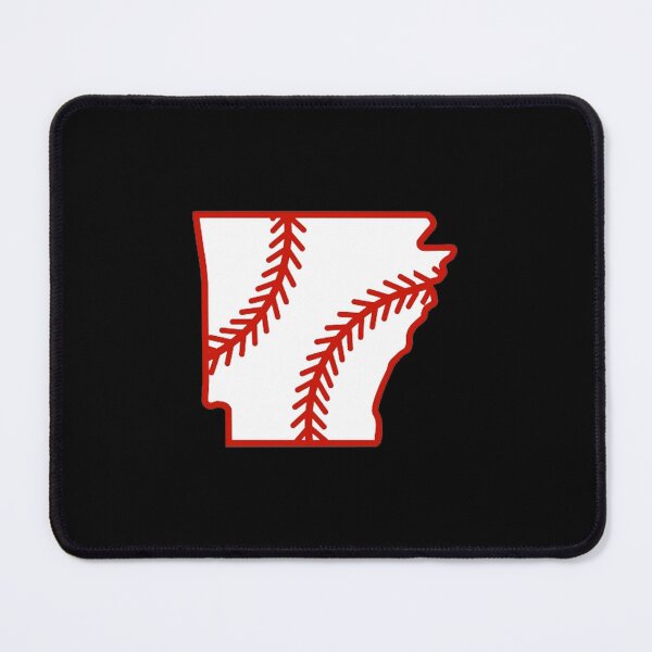 Item preview, Arkansas State Outline Baseball Stitch designed and sold by US States Merch.