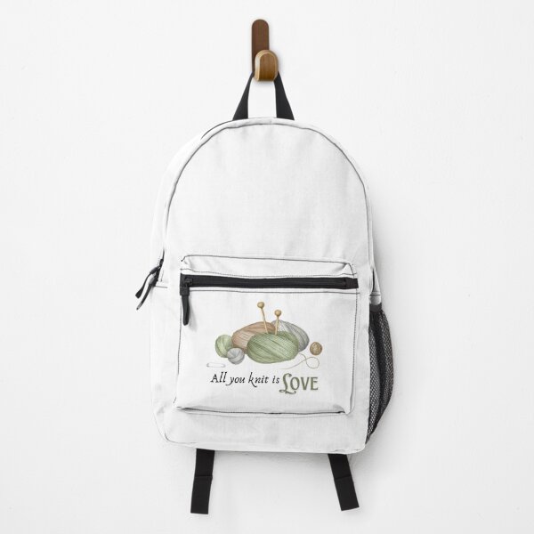 Item preview, All you knit is Love designed and sold by MoonMothPrintco.