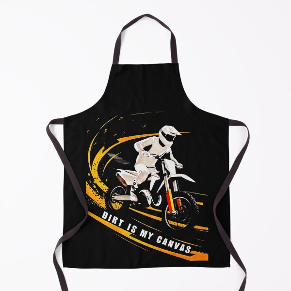Item preview, Dirt is my Canvas: Orange and Black Lines of Motocross Passion designed and sold by SplashTastic.