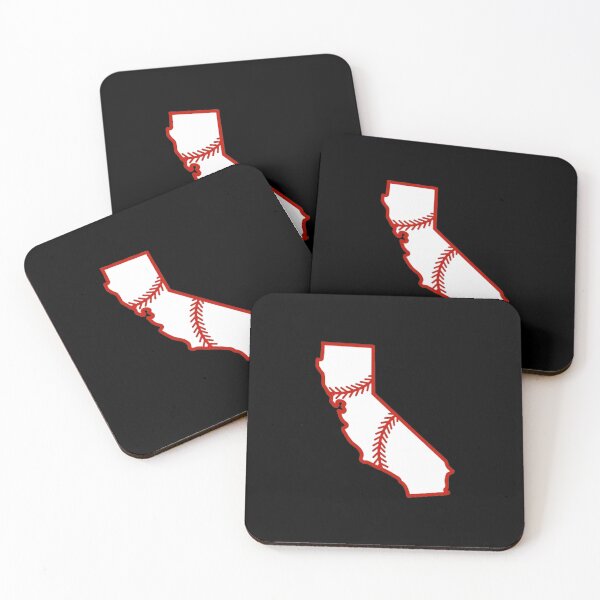 Item preview, California State Outline Baseball Stitch designed and sold by US States Merch.