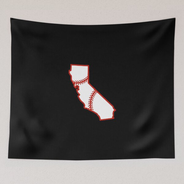 Item preview, California State Outline Baseball Stitch designed and sold by US States Merch.