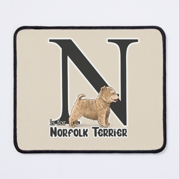 Item preview, N is for Norfolk Terrier designed and sold by Elspeth Rose Design.