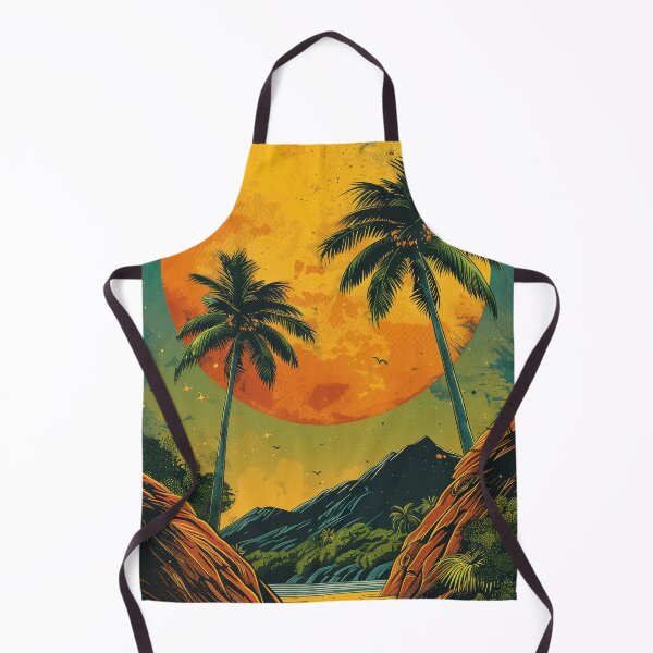 Item preview, Summer scene with palm trees designed and sold by Rebelka.