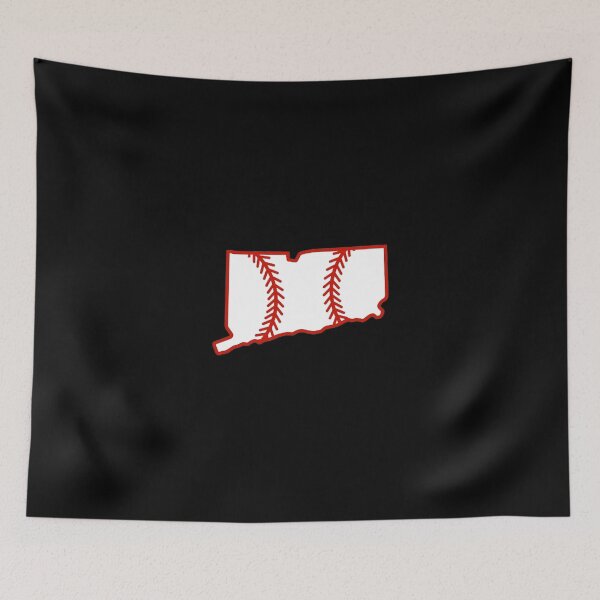 Item preview, Connecticut State Outline Baseball Stitch designed and sold by US States Merch.