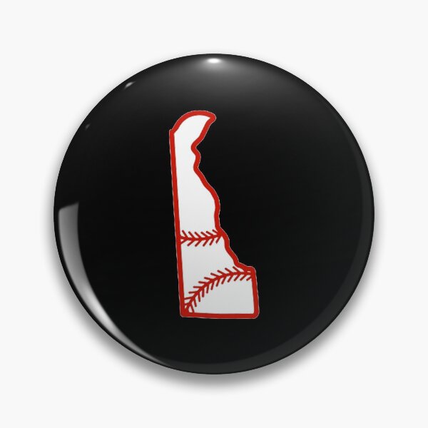 Item preview, Delaware State Outline Baseball Stitch designed and sold by US States Merch.