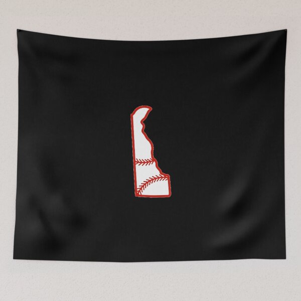 Item preview, Delaware State Outline Baseball Stitch designed and sold by US States Merch.