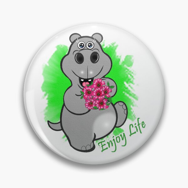 Item preview, Hippo enjoying life  designed and sold by Shirley cute art .