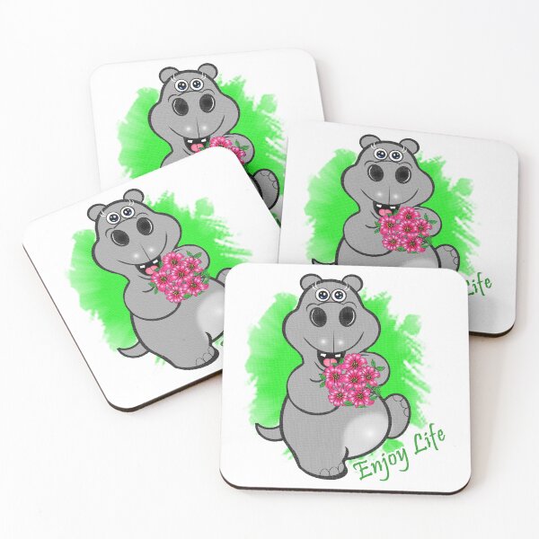 Item preview, Hippo enjoying life  designed and sold by Shirley cute art .