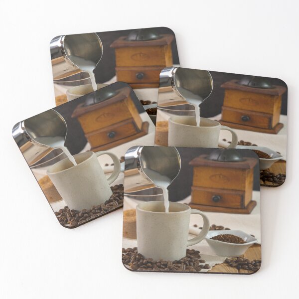 Item preview, Hand pouring milk into a coffee designed and sold by eileenconmusica.