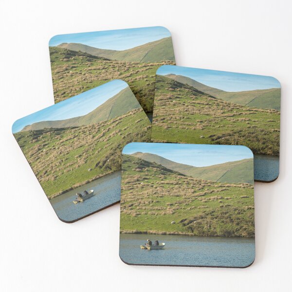 Item preview, Anglers fishing Llyn Dywarchen Eryri National Park, Wales. designed and sold by RobThorley.