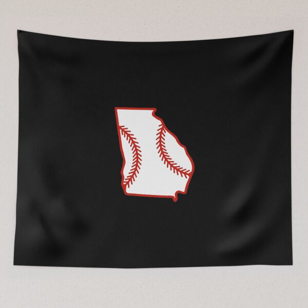Item preview, Georgia State Outline Baseball Stitch designed and sold by US States Merch.